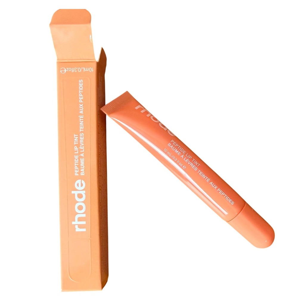 Rhode Peptide Lip Tint Peach Pit Hailey Bieber 10ml Hydrating Lip Treatment